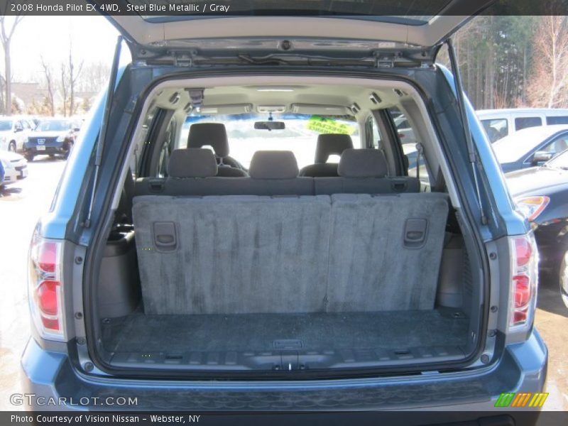 Steel Blue Metallic / Gray 2008 Honda Pilot EX 4WD