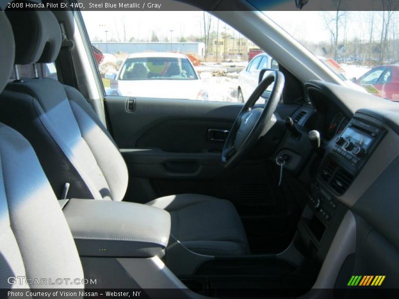 Steel Blue Metallic / Gray 2008 Honda Pilot EX 4WD