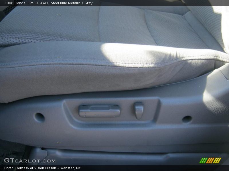 Steel Blue Metallic / Gray 2008 Honda Pilot EX 4WD