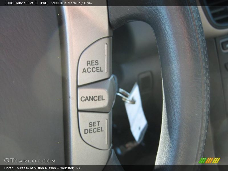 Steel Blue Metallic / Gray 2008 Honda Pilot EX 4WD