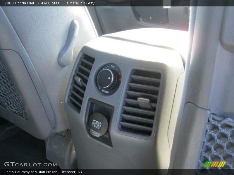 Steel Blue Metallic / Gray 2008 Honda Pilot EX 4WD