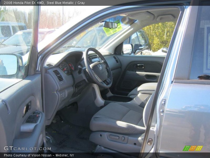 Steel Blue Metallic / Gray 2008 Honda Pilot EX 4WD