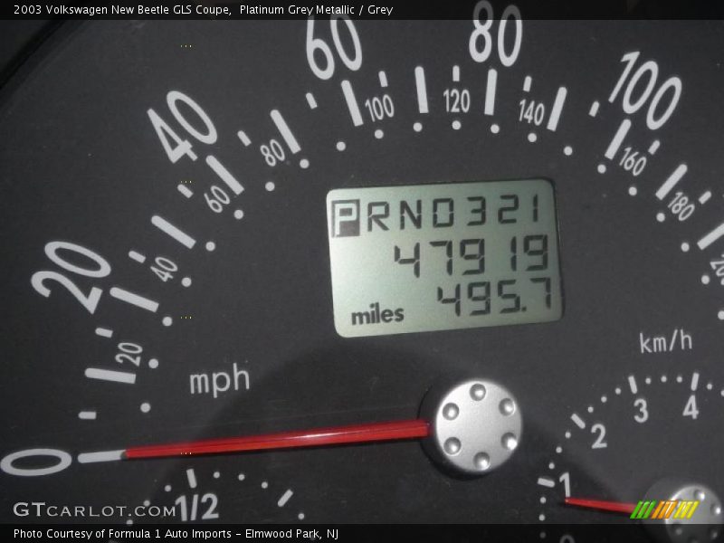 Platinum Grey Metallic / Grey 2003 Volkswagen New Beetle GLS Coupe