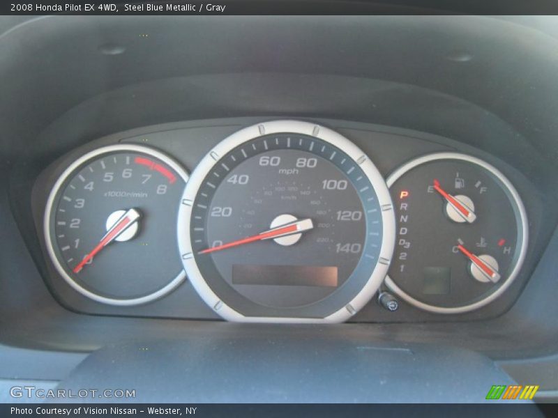 Steel Blue Metallic / Gray 2008 Honda Pilot EX 4WD