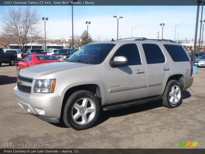 Silver Birch Metallic / Ebony 2007 Chevrolet Tahoe LTZ 4x4