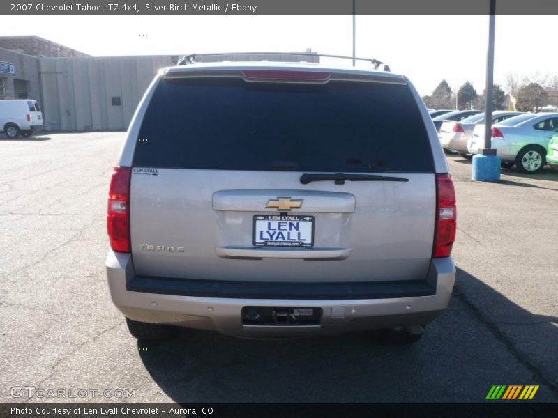 Silver Birch Metallic / Ebony 2007 Chevrolet Tahoe LTZ 4x4