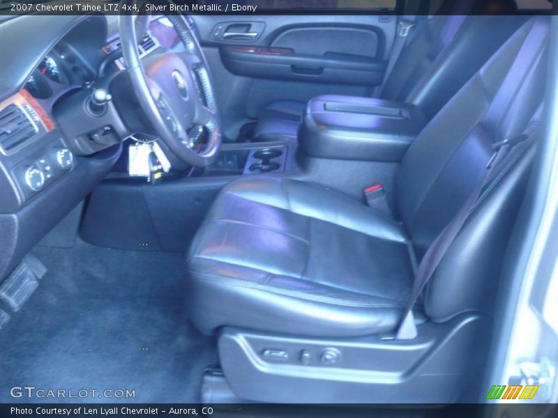 Silver Birch Metallic / Ebony 2007 Chevrolet Tahoe LTZ 4x4