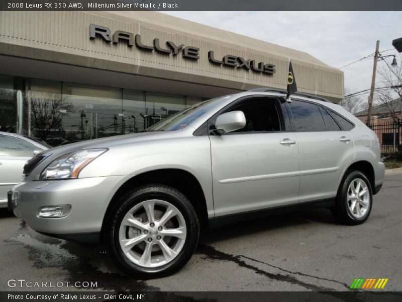 Millenium Silver Metallic / Black 2008 Lexus RX 350 AWD
