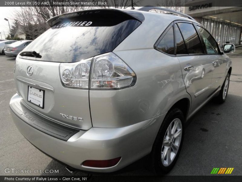 Millenium Silver Metallic / Black 2008 Lexus RX 350 AWD