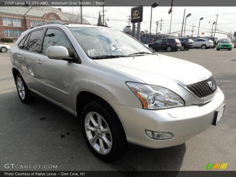 Millenium Silver Metallic / Black 2008 Lexus RX 350 AWD