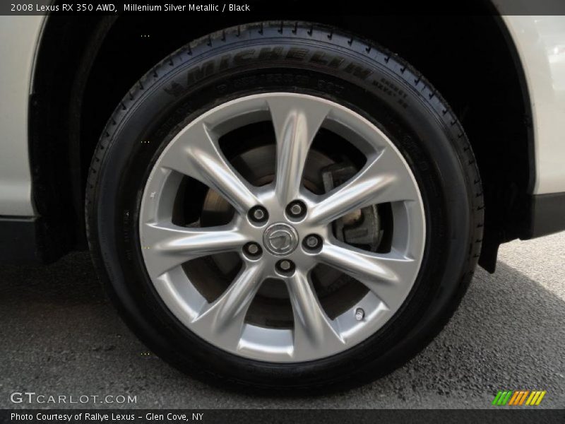 Millenium Silver Metallic / Black 2008 Lexus RX 350 AWD