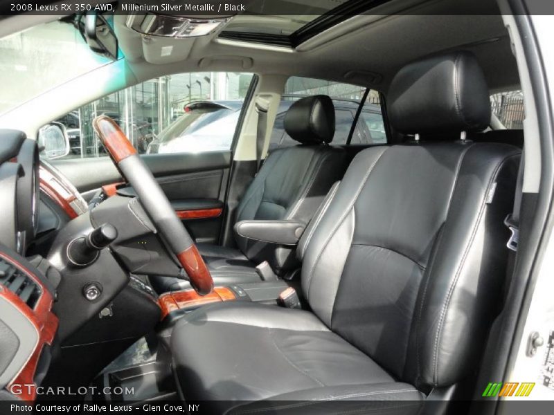 Millenium Silver Metallic / Black 2008 Lexus RX 350 AWD