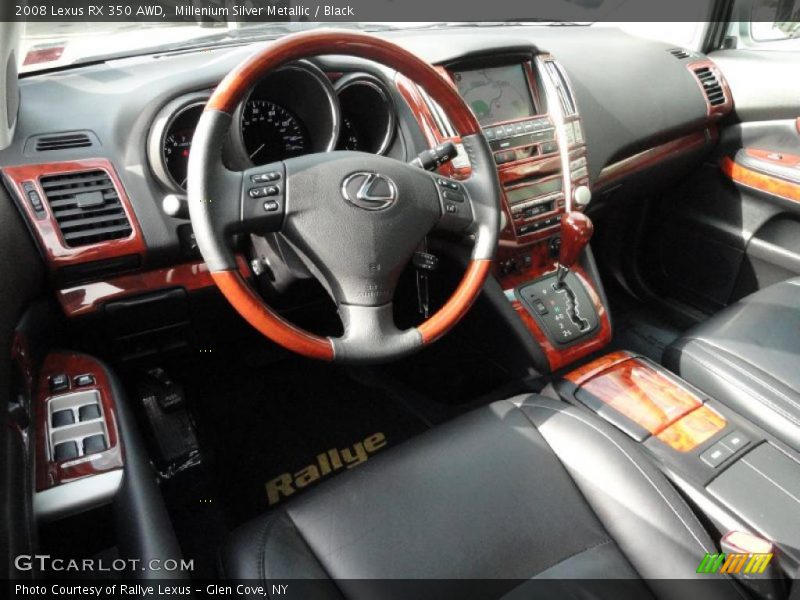 Millenium Silver Metallic / Black 2008 Lexus RX 350 AWD