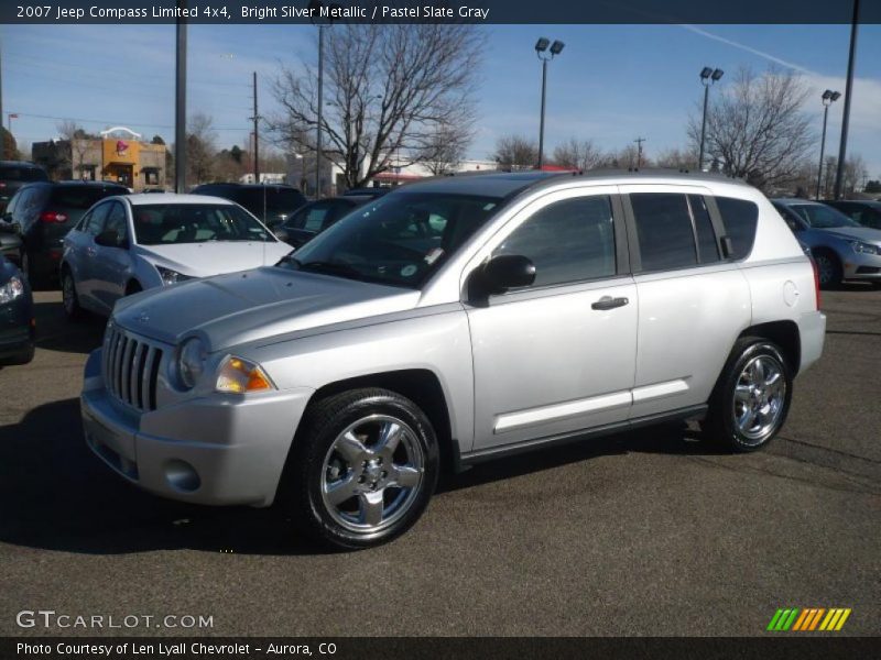 Bright Silver Metallic / Pastel Slate Gray 2007 Jeep Compass Limited 4x4