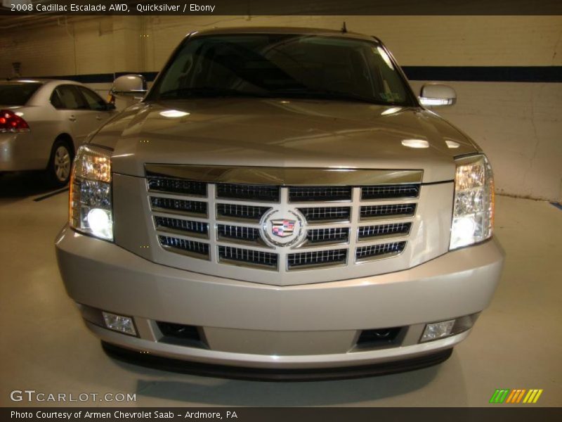Quicksilver / Ebony 2008 Cadillac Escalade AWD
