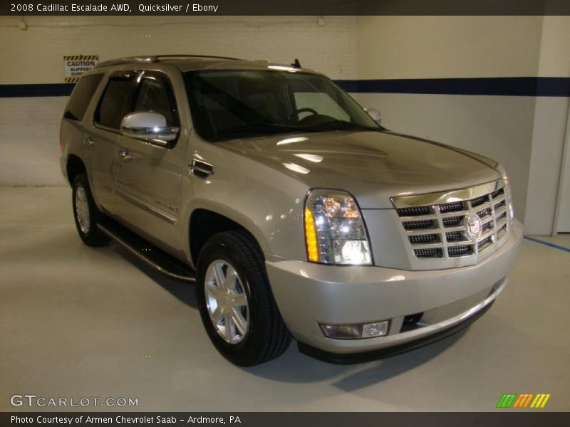 Quicksilver / Ebony 2008 Cadillac Escalade AWD