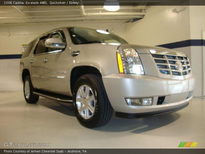 Quicksilver / Ebony 2008 Cadillac Escalade AWD
