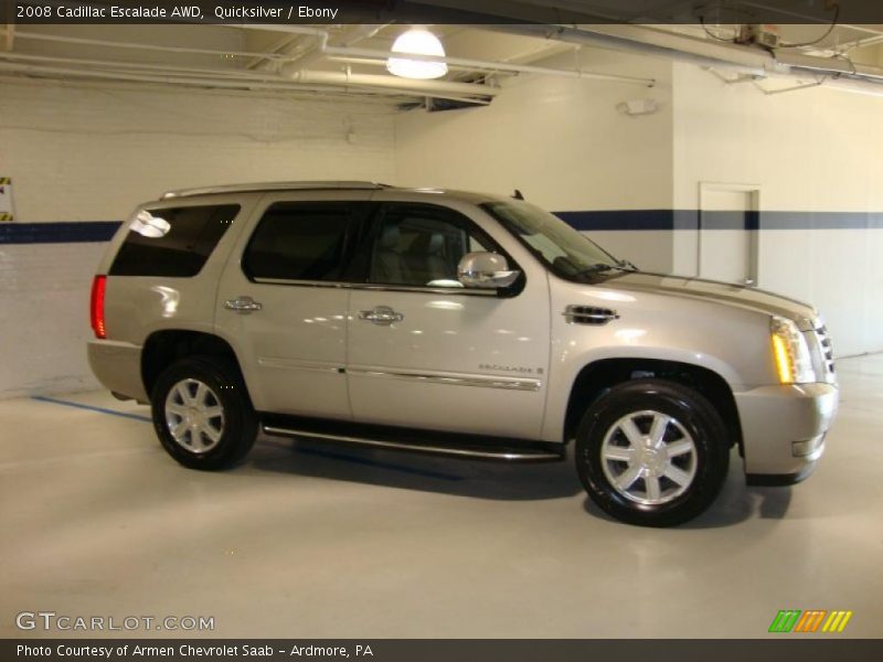 Quicksilver / Ebony 2008 Cadillac Escalade AWD