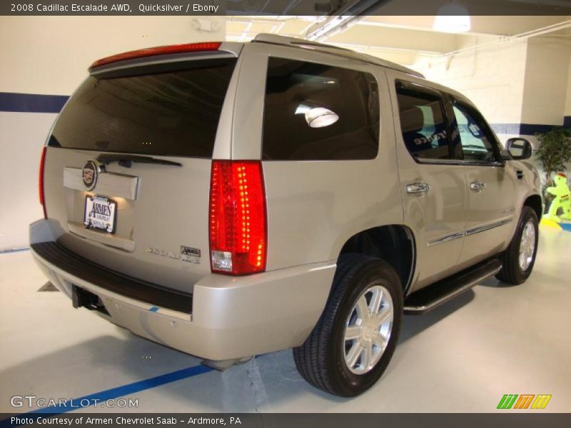 Quicksilver / Ebony 2008 Cadillac Escalade AWD