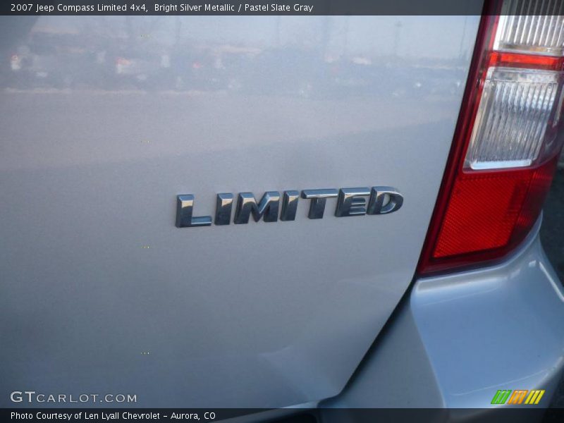 Bright Silver Metallic / Pastel Slate Gray 2007 Jeep Compass Limited 4x4