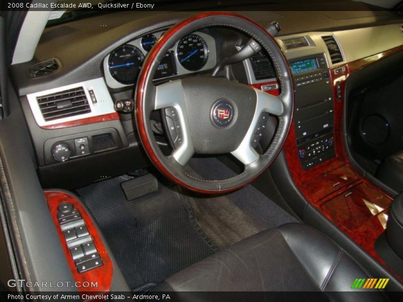 Quicksilver / Ebony 2008 Cadillac Escalade AWD