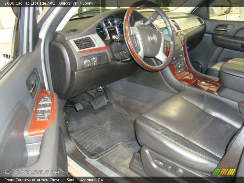 Quicksilver / Ebony 2008 Cadillac Escalade AWD