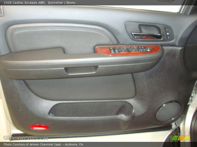 Quicksilver / Ebony 2008 Cadillac Escalade AWD