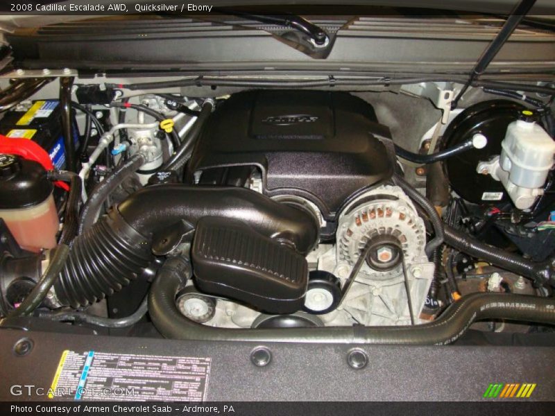 Quicksilver / Ebony 2008 Cadillac Escalade AWD