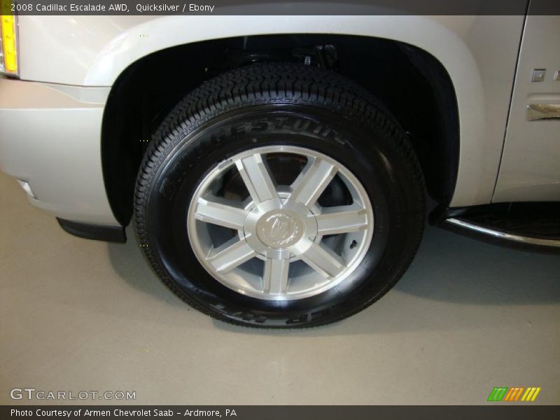 Quicksilver / Ebony 2008 Cadillac Escalade AWD