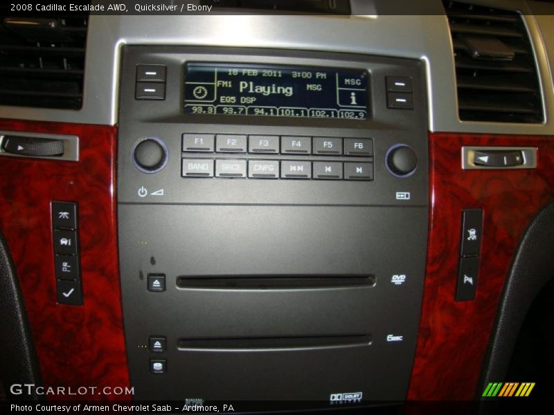 Quicksilver / Ebony 2008 Cadillac Escalade AWD
