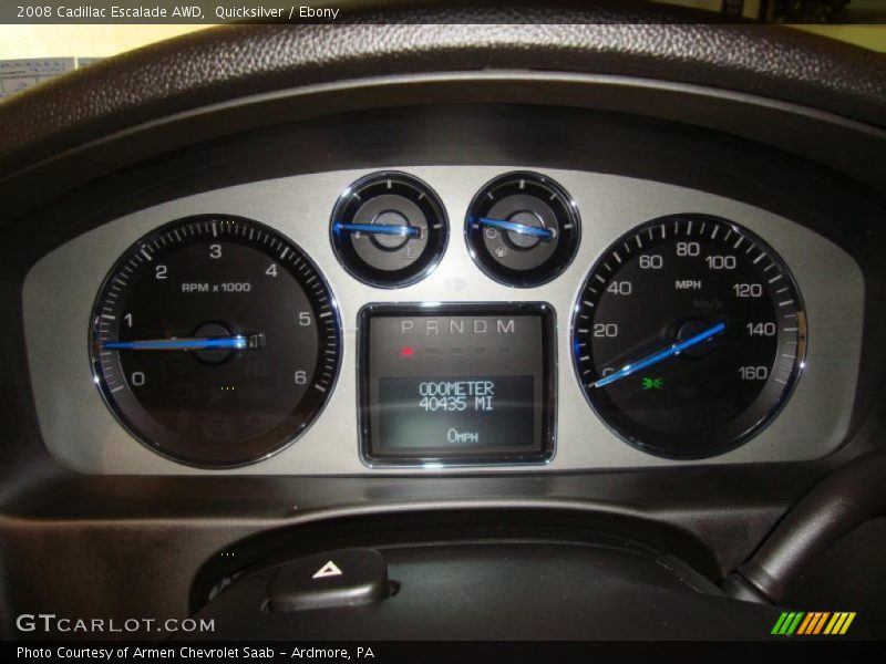 Quicksilver / Ebony 2008 Cadillac Escalade AWD