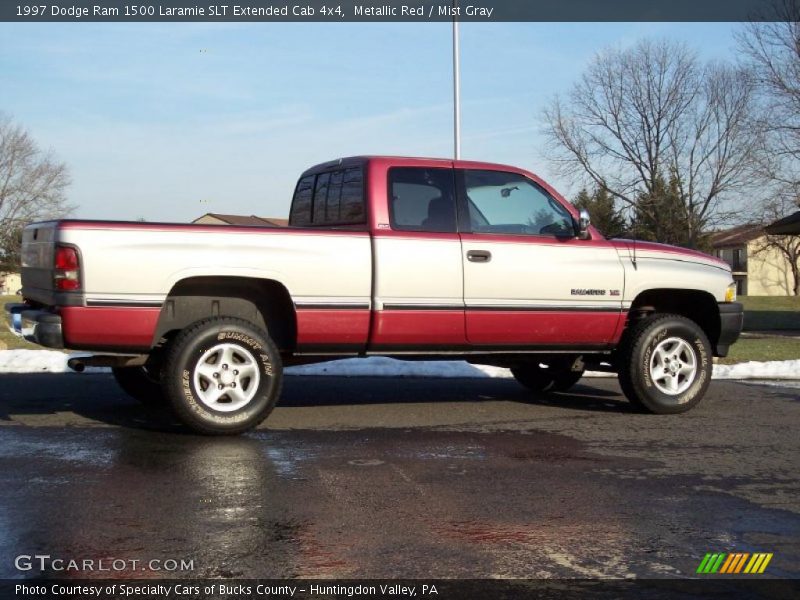 Metallic Red / Mist Gray 1997 Dodge Ram 1500 Laramie SLT Extended Cab 4x4