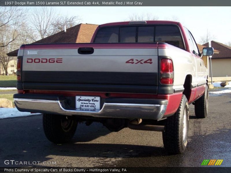 Metallic Red / Mist Gray 1997 Dodge Ram 1500 Laramie SLT Extended Cab 4x4