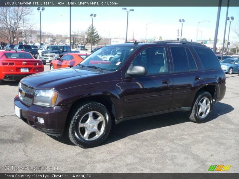 Dark Cherry Metallic / Ebony 2008 Chevrolet TrailBlazer LT 4x4