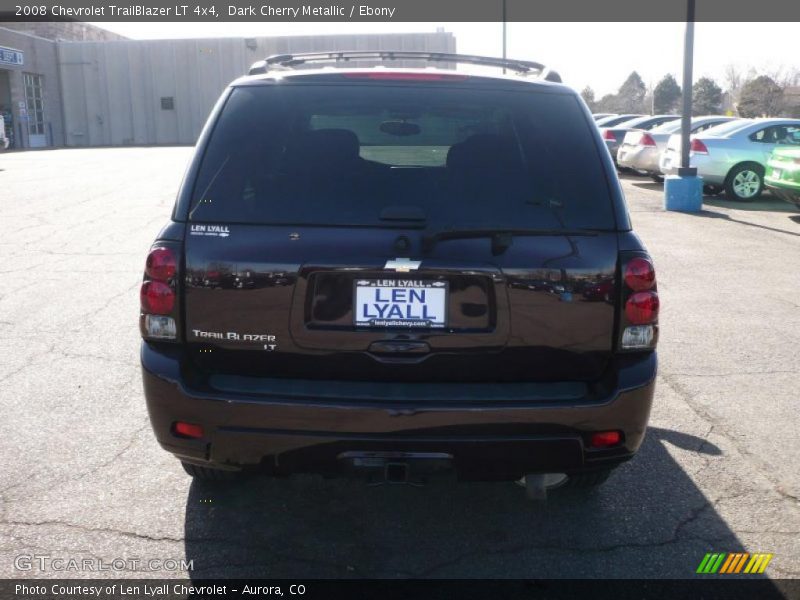 Dark Cherry Metallic / Ebony 2008 Chevrolet TrailBlazer LT 4x4