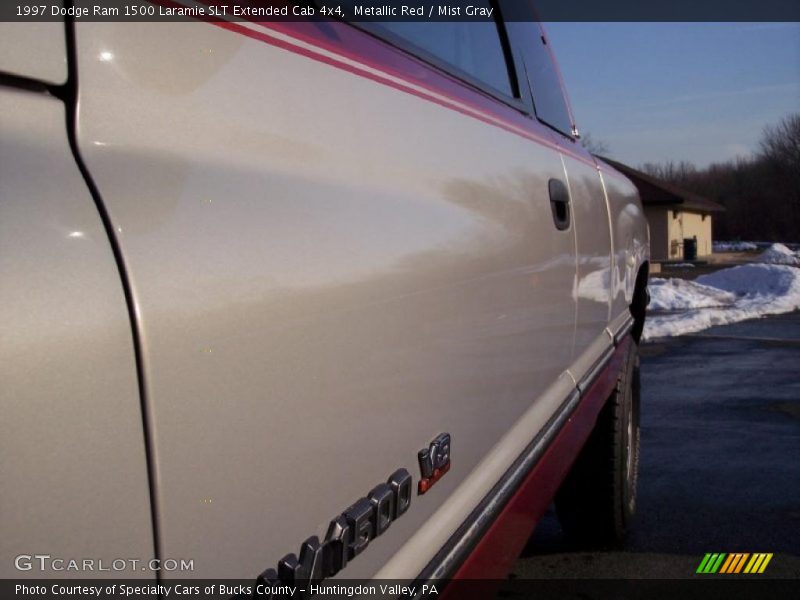 Metallic Red / Mist Gray 1997 Dodge Ram 1500 Laramie SLT Extended Cab 4x4