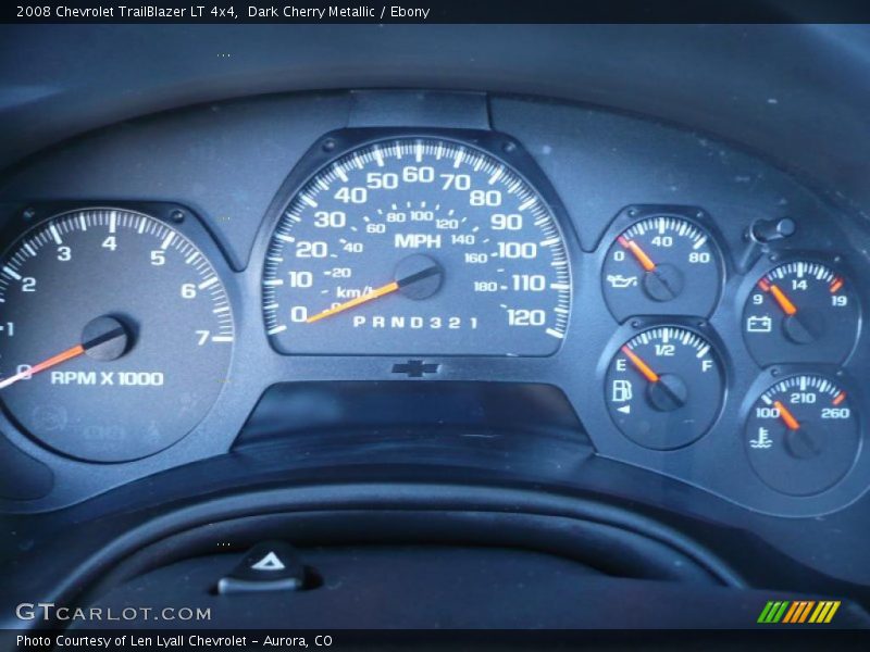 Dark Cherry Metallic / Ebony 2008 Chevrolet TrailBlazer LT 4x4