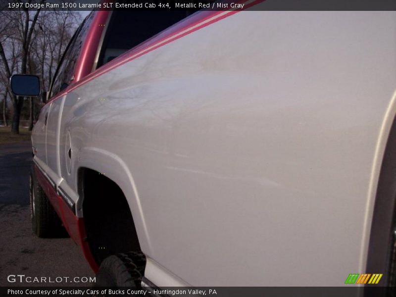 Metallic Red / Mist Gray 1997 Dodge Ram 1500 Laramie SLT Extended Cab 4x4