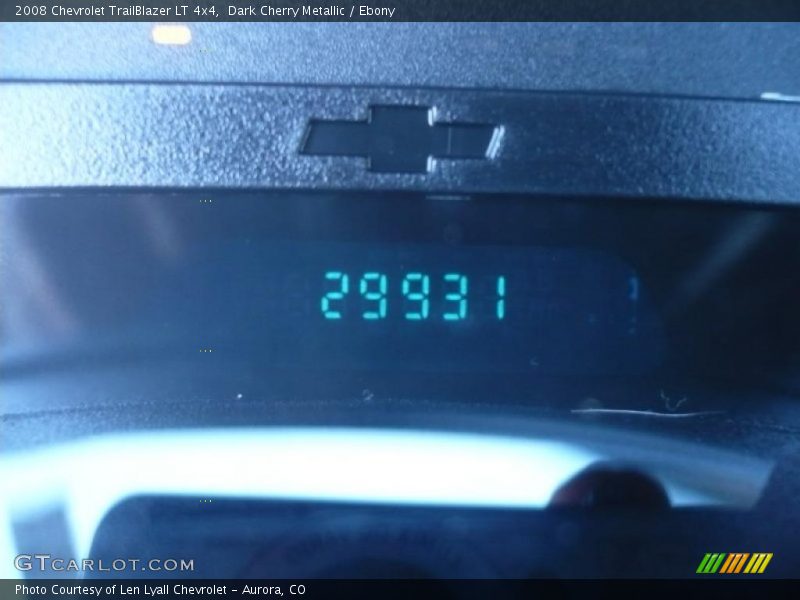 Dark Cherry Metallic / Ebony 2008 Chevrolet TrailBlazer LT 4x4