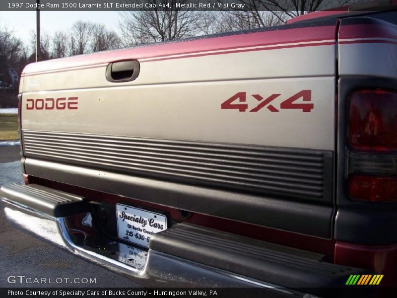 Metallic Red / Mist Gray 1997 Dodge Ram 1500 Laramie SLT Extended Cab 4x4