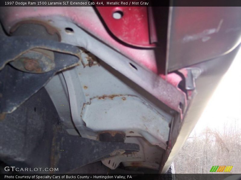 Metallic Red / Mist Gray 1997 Dodge Ram 1500 Laramie SLT Extended Cab 4x4