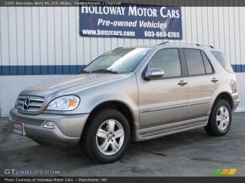 Pewter Metallic / Charcoal 2005 Mercedes-Benz ML 350 4Matic