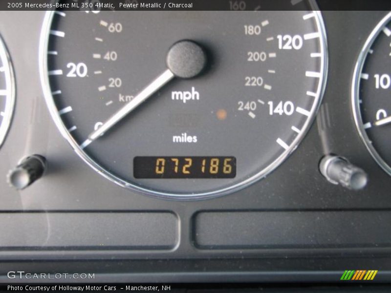 Pewter Metallic / Charcoal 2005 Mercedes-Benz ML 350 4Matic