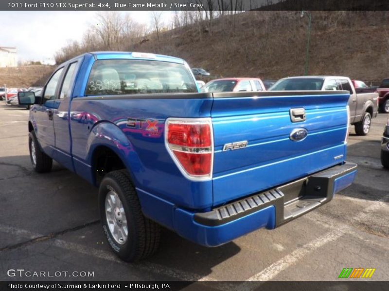 Blue Flame Metallic / Steel Gray 2011 Ford F150 STX SuperCab 4x4