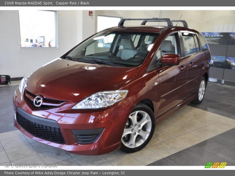 Copper Red / Black 2008 Mazda MAZDA5 Sport