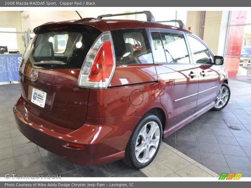 Copper Red / Black 2008 Mazda MAZDA5 Sport