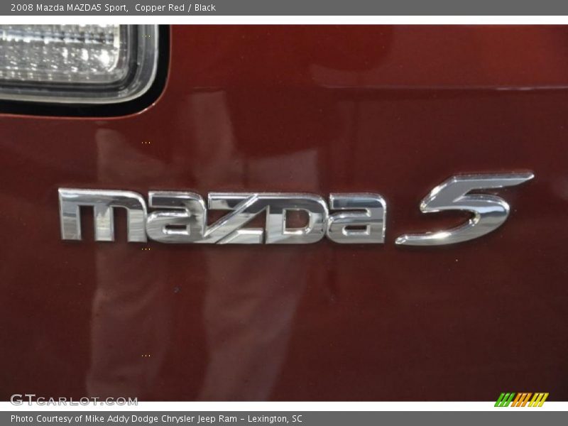 Copper Red / Black 2008 Mazda MAZDA5 Sport