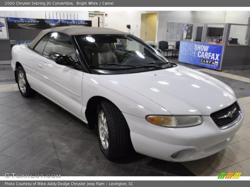 Bright White / Camel 2000 Chrysler Sebring JXi Convertible