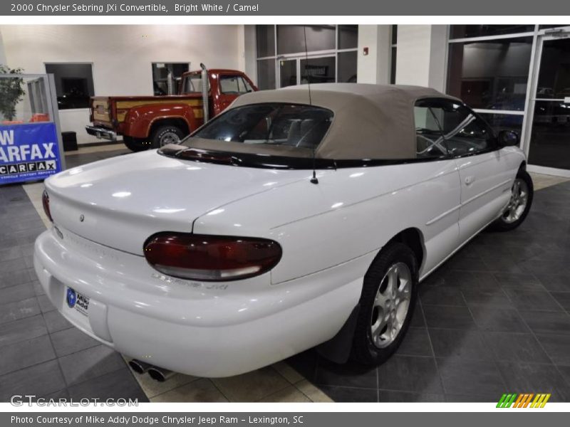 Bright White / Camel 2000 Chrysler Sebring JXi Convertible