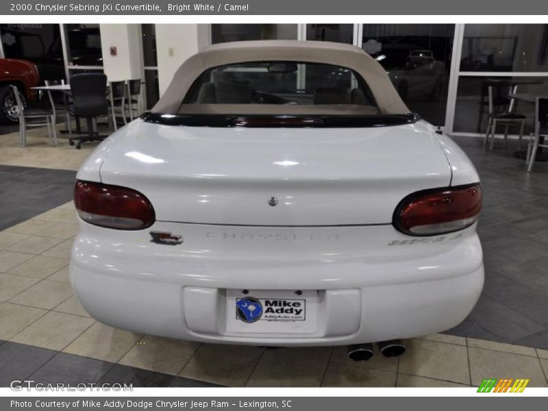 Bright White / Camel 2000 Chrysler Sebring JXi Convertible